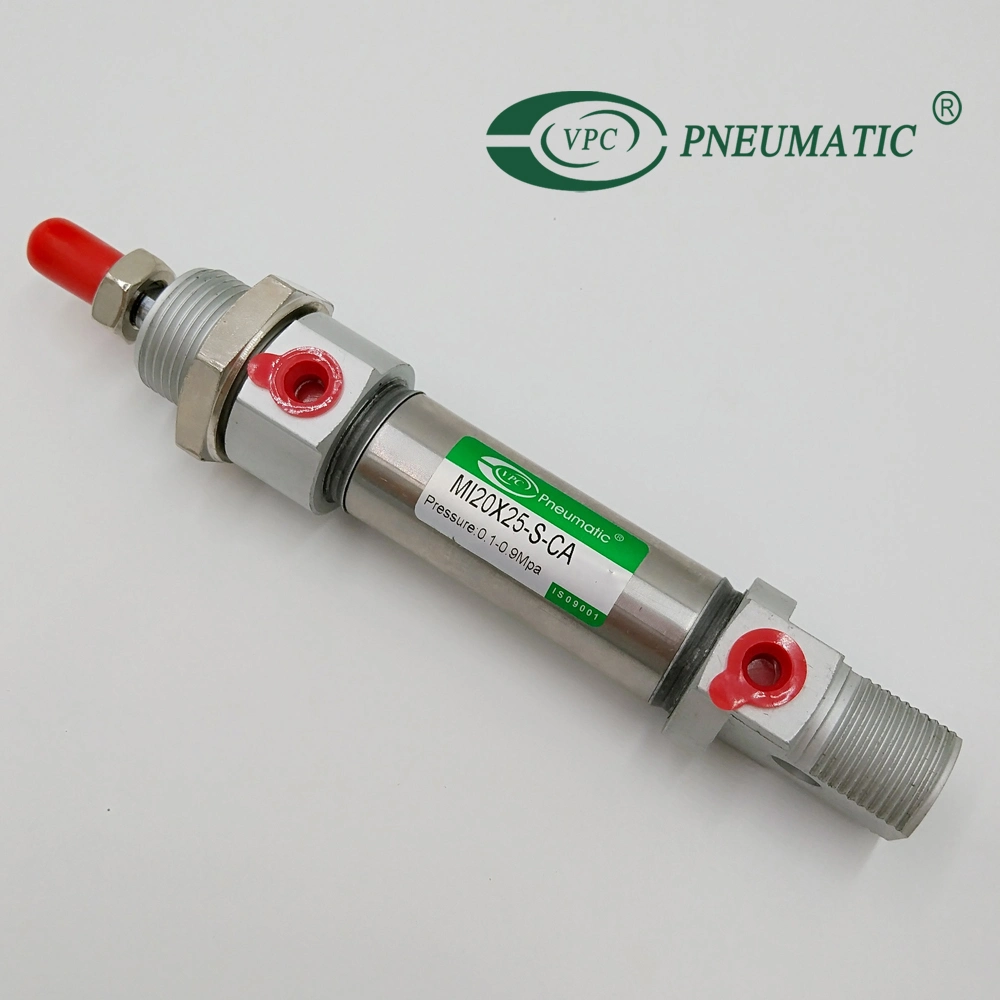 Mi Series Round Body Single Rod Stainless Steel Mini Pneumatic Air Cylinder