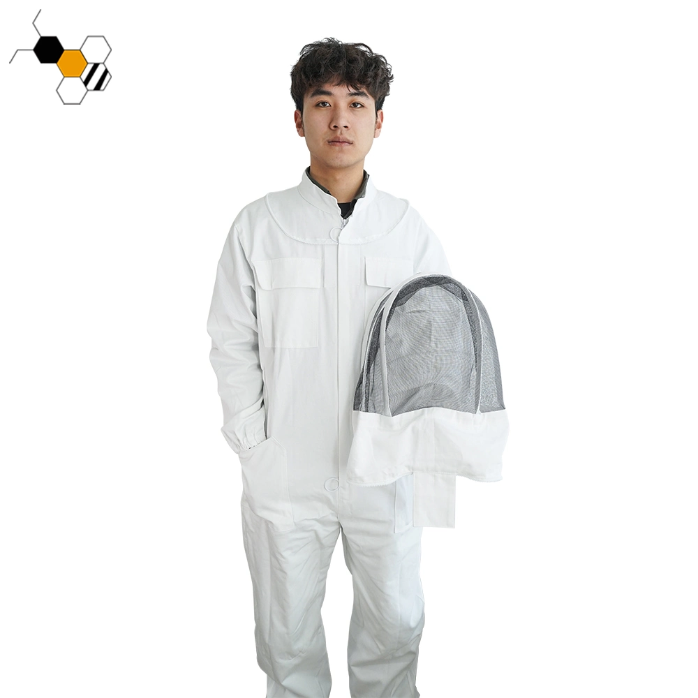 Bee Suit Beekeeper Coverall Hooded Cotton Bee Keeping Suit