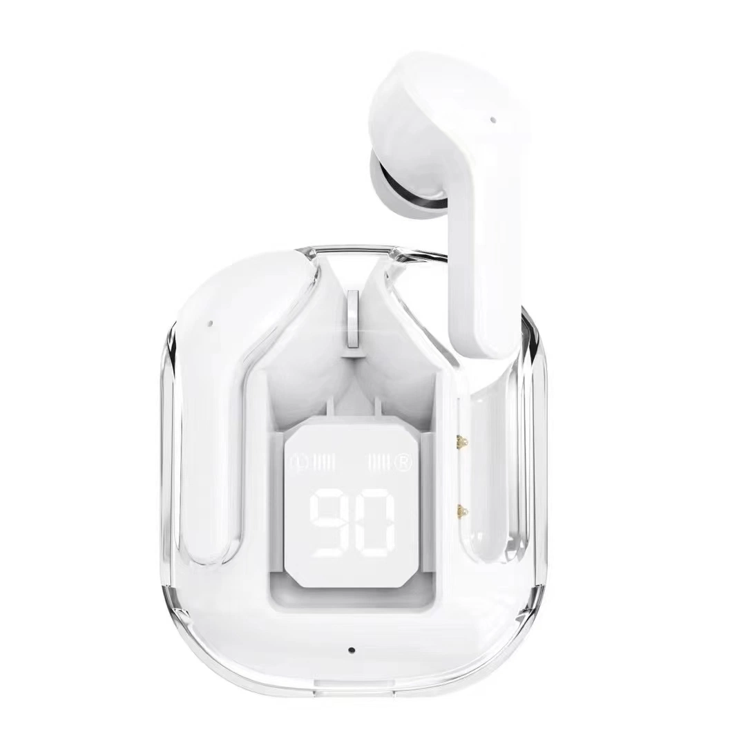 Factory Hot Selling Air31 Portable Wireless Crystal Earphone with Digital LED Display