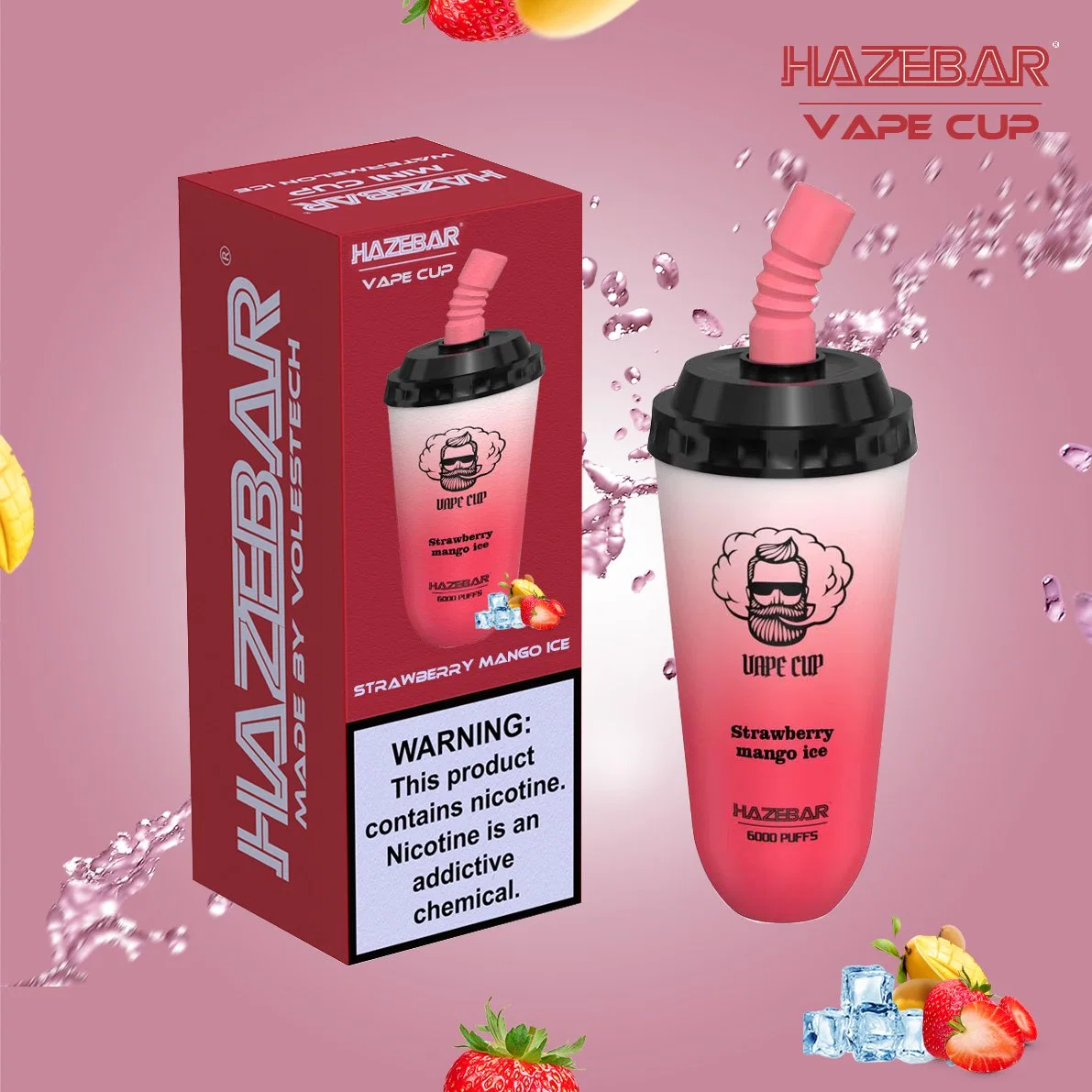 2023 Vaporisateur Haze Bar Vape Cup 6000 Vente en gros de stylo vape jetable Vente en gros de stylo vape avec prix d'usine