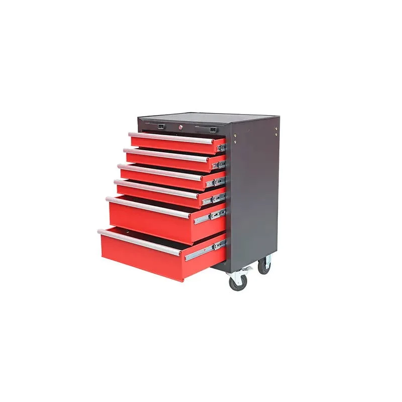 7 Drawers Mechanic Car Repair Tool Set Cabinet Box Trolley Chest with Bumper Tools Cart Workshop