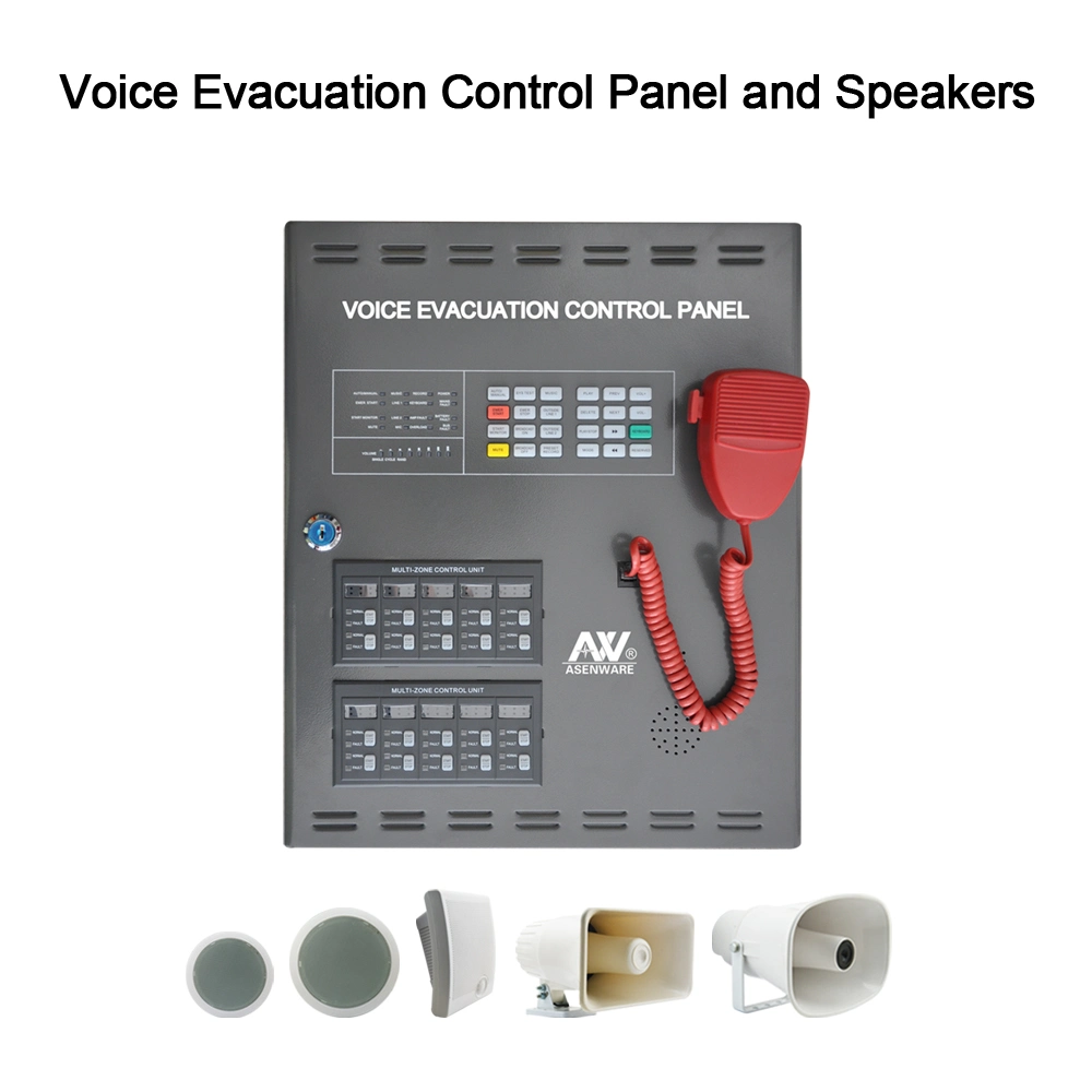 Asenware Fire Alarm Emergency Voice Evacuation Panel