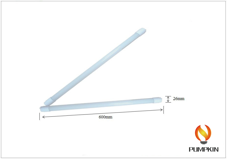 T8 Lamps 600mm-1800mm 6W-24W Integrated LED Tube Fluorescent Light