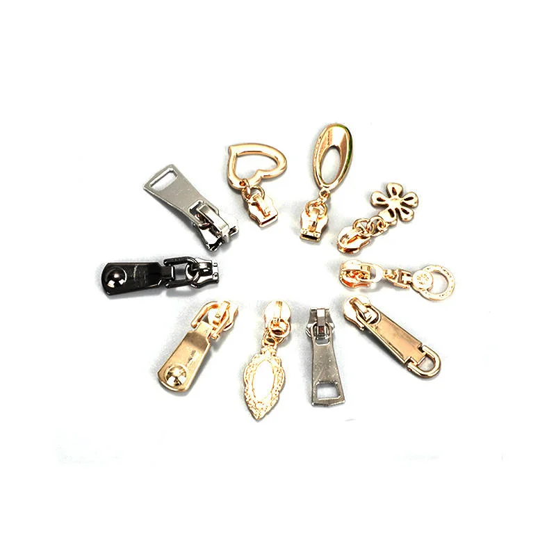 High Grade Novel Design Metal Zipper Slider and Pullers Metal Zipper Slider Accessory