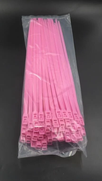 Nylon 66 Mayorista de la fábrica de plástico duradero PA autoblocante Zip enrollar el cable Tie