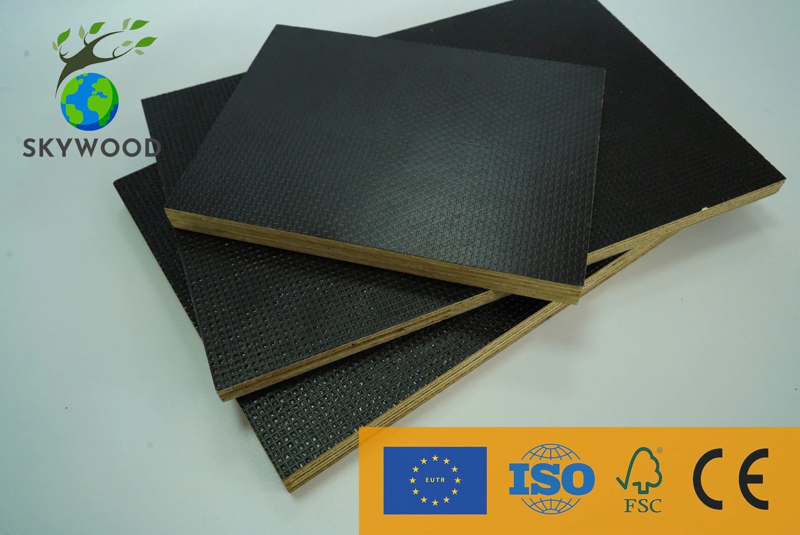 Building Materials Brown/Black Waterproof Construction Film Faced Plywood