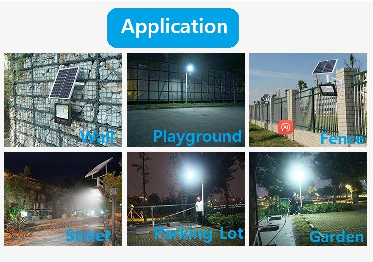 Best Price Factory LED Wall Lamp Projector Street Garden Road Floodlight Waterproof IP65 Lighting Sensor Outdoor Lights Remote Control Solar Flood Light