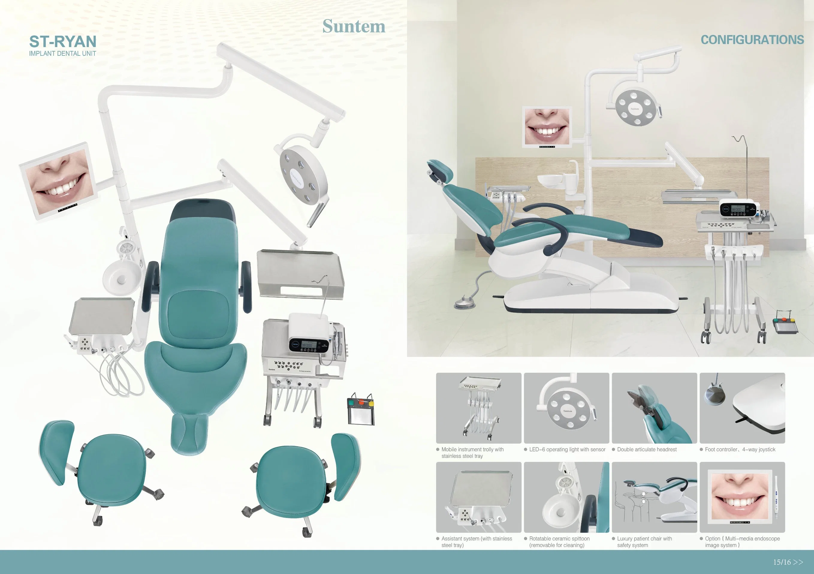 Wirtschaftliche Suntem Implantat Dental Unit mit LED Film Viewer