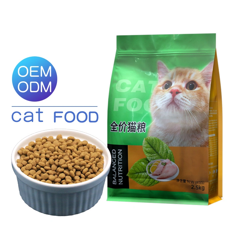 Matérias-primas naturais OEM Pet Cats como uma variedade de Nutritivo Balanced Mix Freeze-seed Chicken e Egg yolks Dry Cat Comida