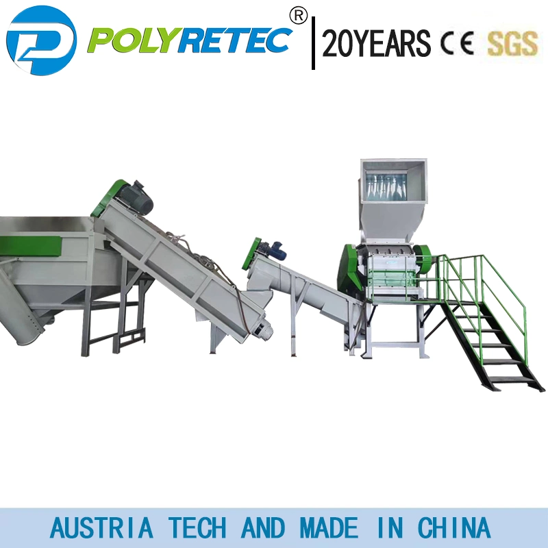 Machine à concasseur pour déchets plastiques agricole personnalisable pour tuyaux en plastique PPR/PVC/Pb Recyclage