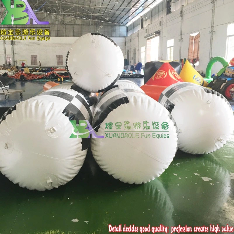 Advertising Custom Lattice Swimming Float Water Buoy Balloons Inflatable Cylinder Buoy