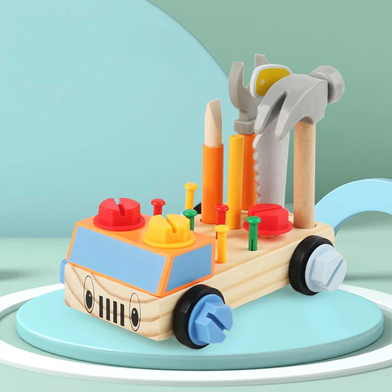 Kids DIY Nut Screws Car Tools Workbench Developmental Toy