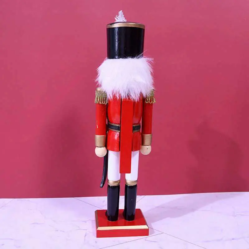 36cm Weihnachten Nussknacker Holztisch Soldat Ornament Dekoration