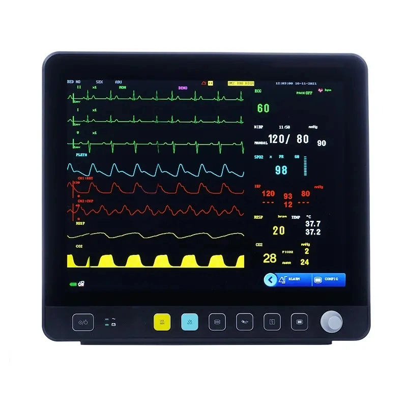 Multi-Parameter Central Monitoring System ICU Cardiac Monitor Patient Vital Signs Monitor (THR-IE15)