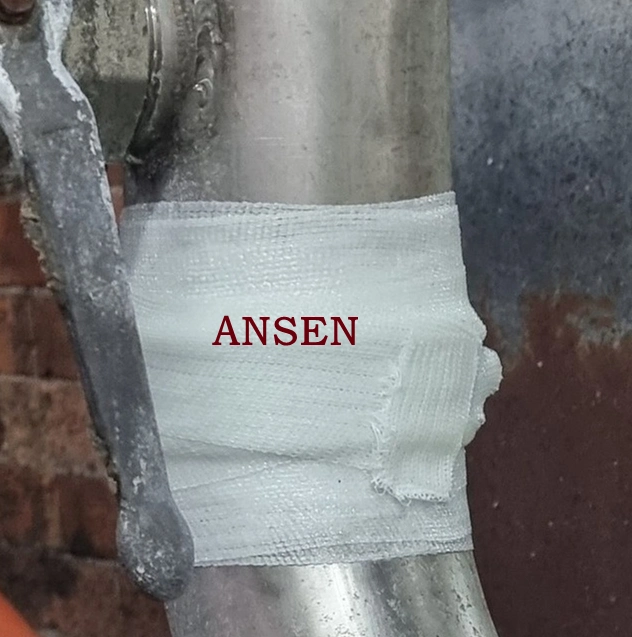 Cinta de envoltura de reparación de tuberías industriales Vanda de reparación de tuberías de agua Anti Cinta de envoltura de fibra de vidrio activada por fugas de agua