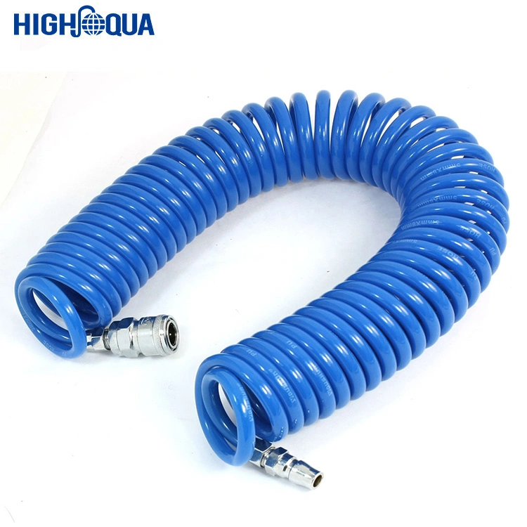 High quality/High cost performance  Flexible High-Pressure Colored Plastic Water Pipe Spiral PU/PE Hose