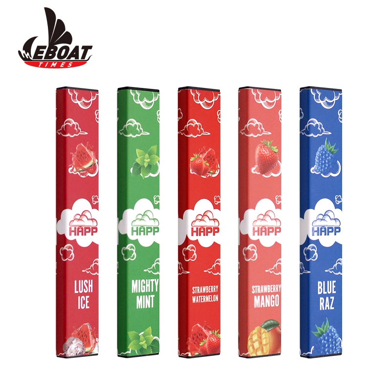 Eboattimes Original Factory Sell Happ Bar Vape Pen 1.2ml Diposable Vaporizer E Cigarette