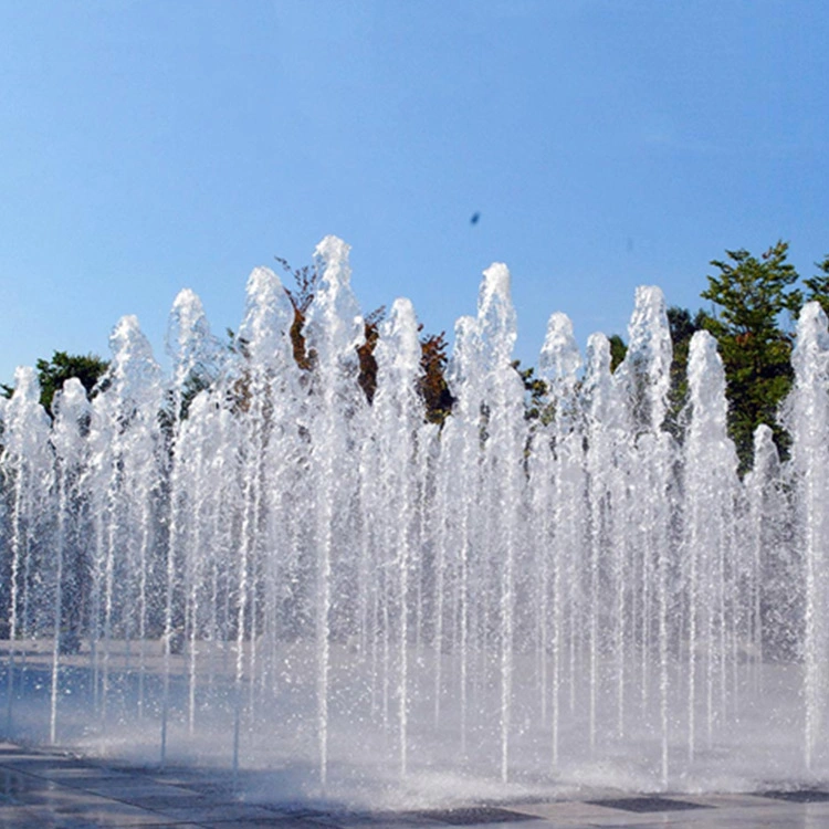 La luz de Metro colorido Uutdoor iluminado bailando el agua fuente de las tierras secas de música