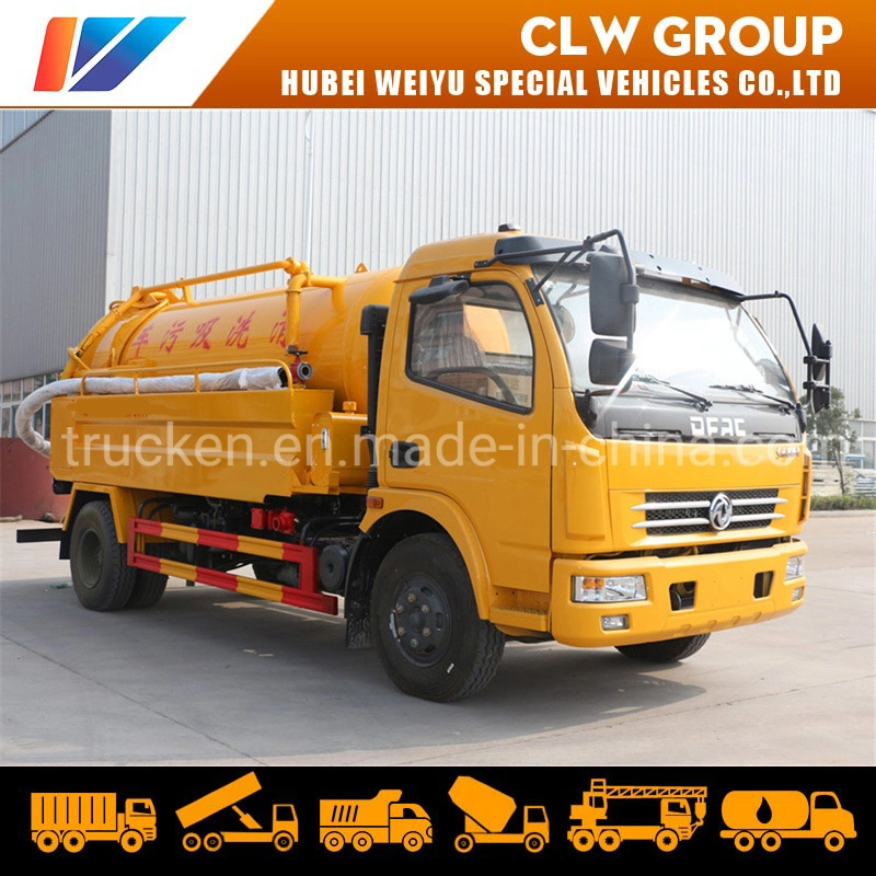 Dongfeng Abwasserabsaugung Jurpo Vakuumpumpe Hochdruckwasserreinigung Jetting Truck