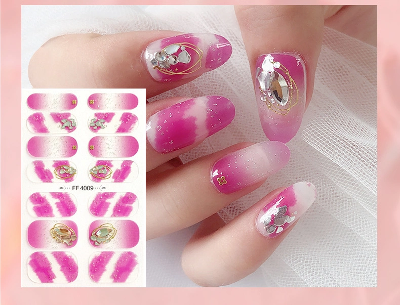 5D Full Cover Relief Nail Art Polish Stickers