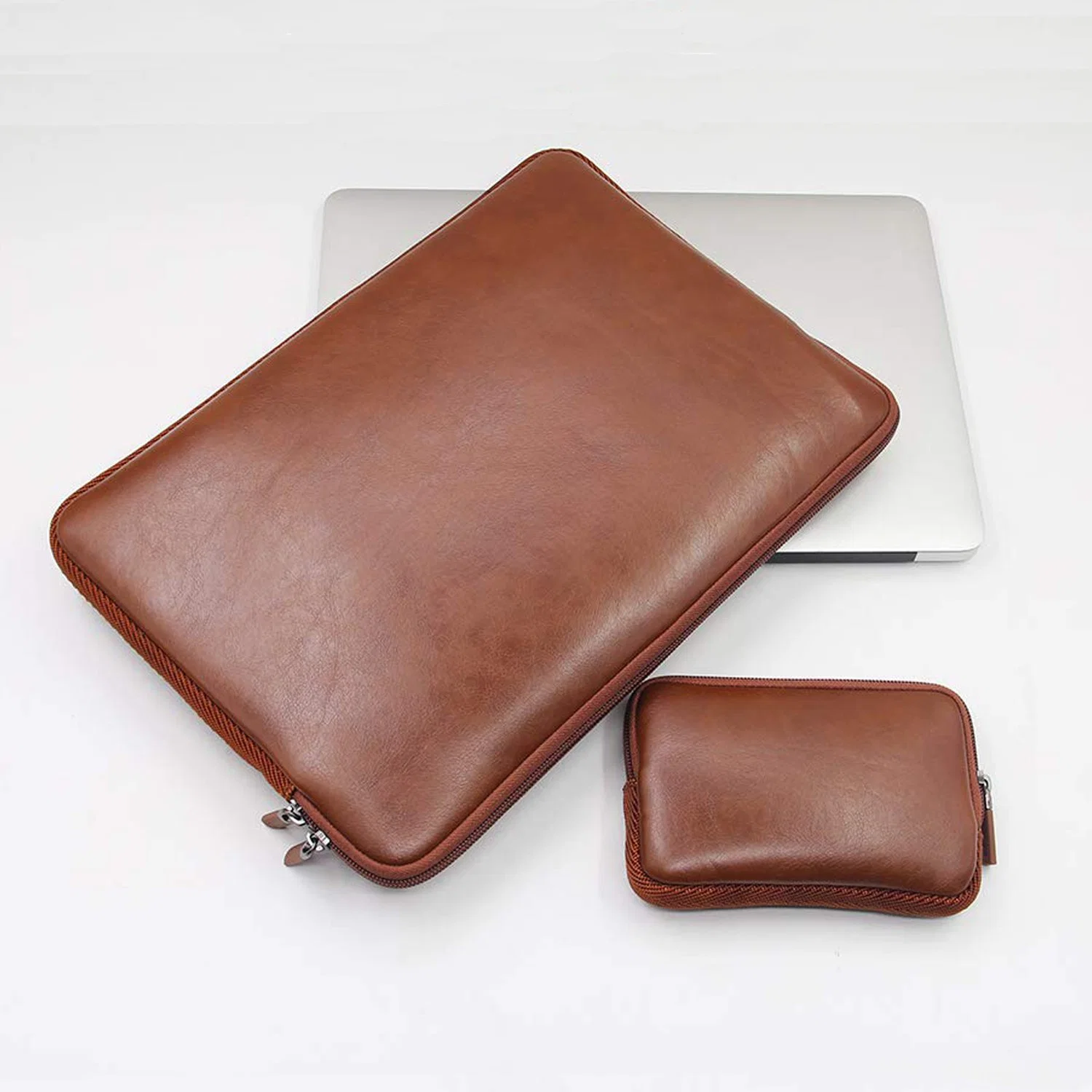 Wholesale/Supplier Customized Logo PU Leather Soft Case Sleeve Laptop PU Leather Bag for MacBook Notebook Air