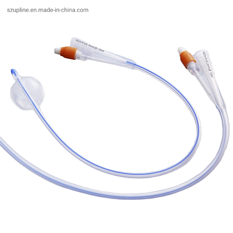 2 Way and 3 Way Silicone Foley Catheter Foley Balloon Catheter with Balloon for Hospital Usage