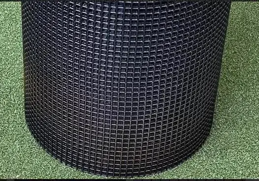 Black PVC Vinyl Coated Wire Mesh Hardware Cloth 1/2 in 19 Gauge