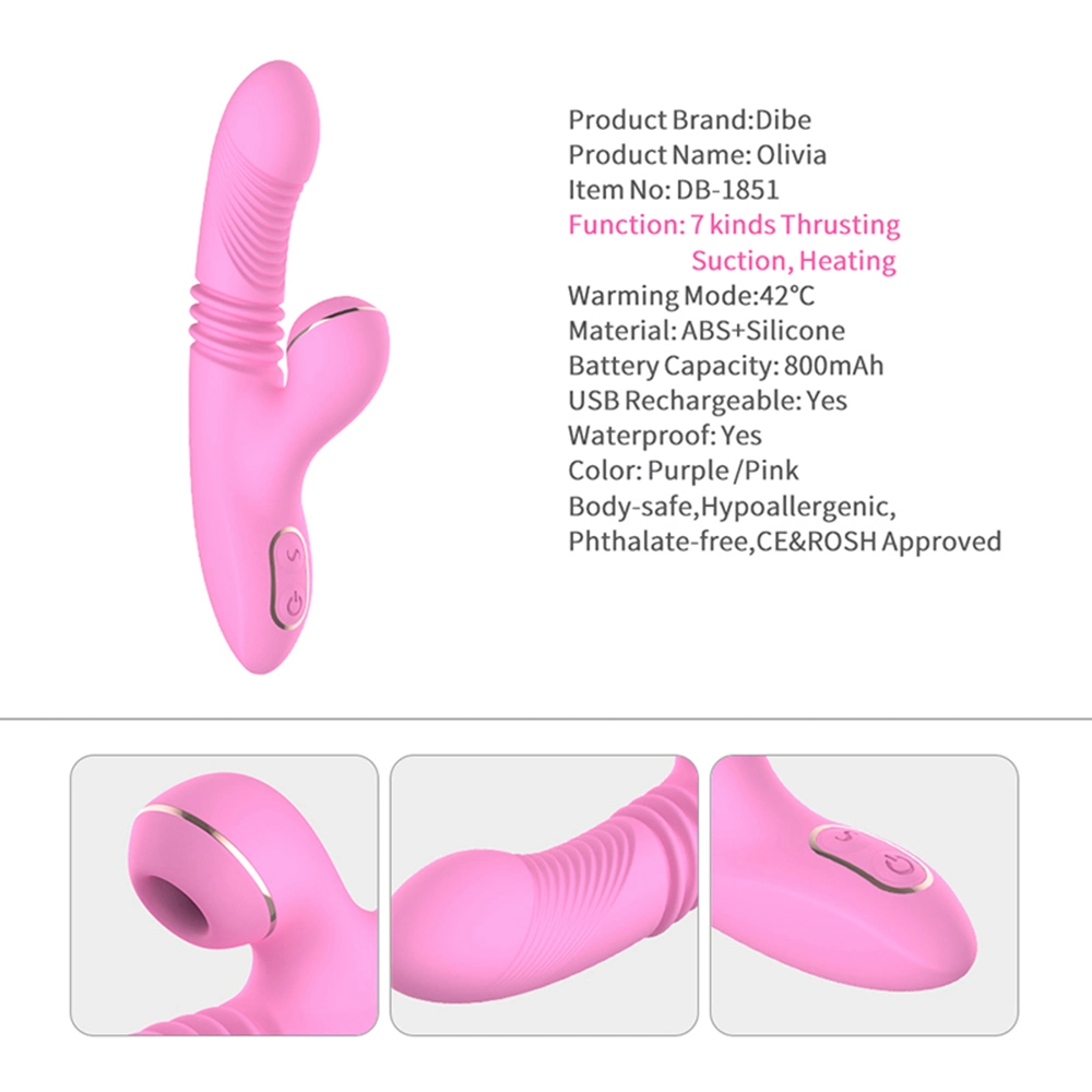 China impermeable de silicona vibrador conejo mágico juguete sexual