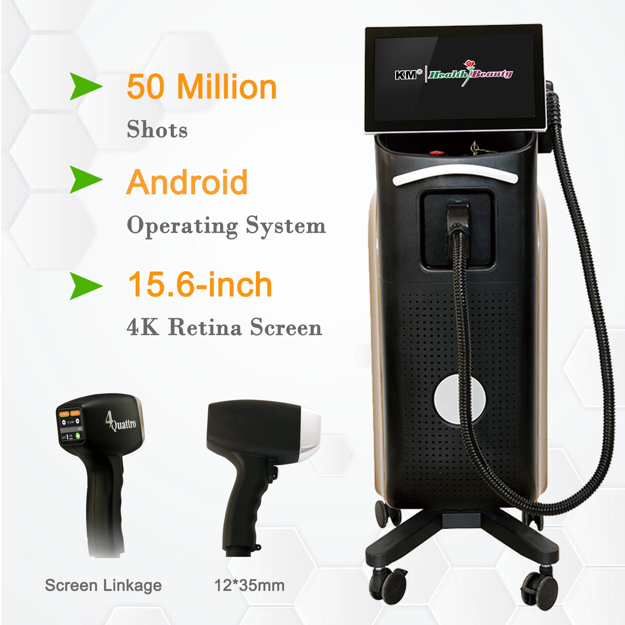 755 808 1064nm XL Ice Titanium 808 810 Nm Diode Trio Laser Hair Removal 3 Wavelengths Diode Laser 755/808/1064nm