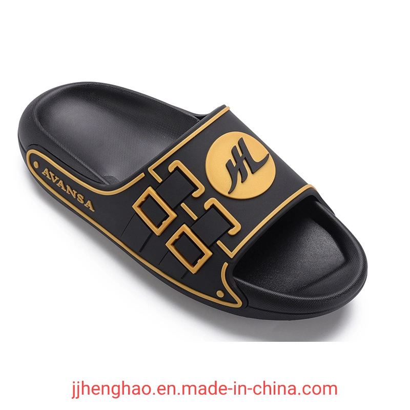 Henghao Super Soft PU Chausson personnalisé Sandale Slide Homme Chausson