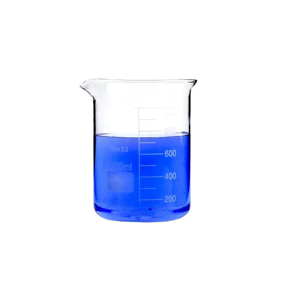 Vaso de vidrio de medición 200ml vaso de precipitados de forma baja vaso de borosilicato