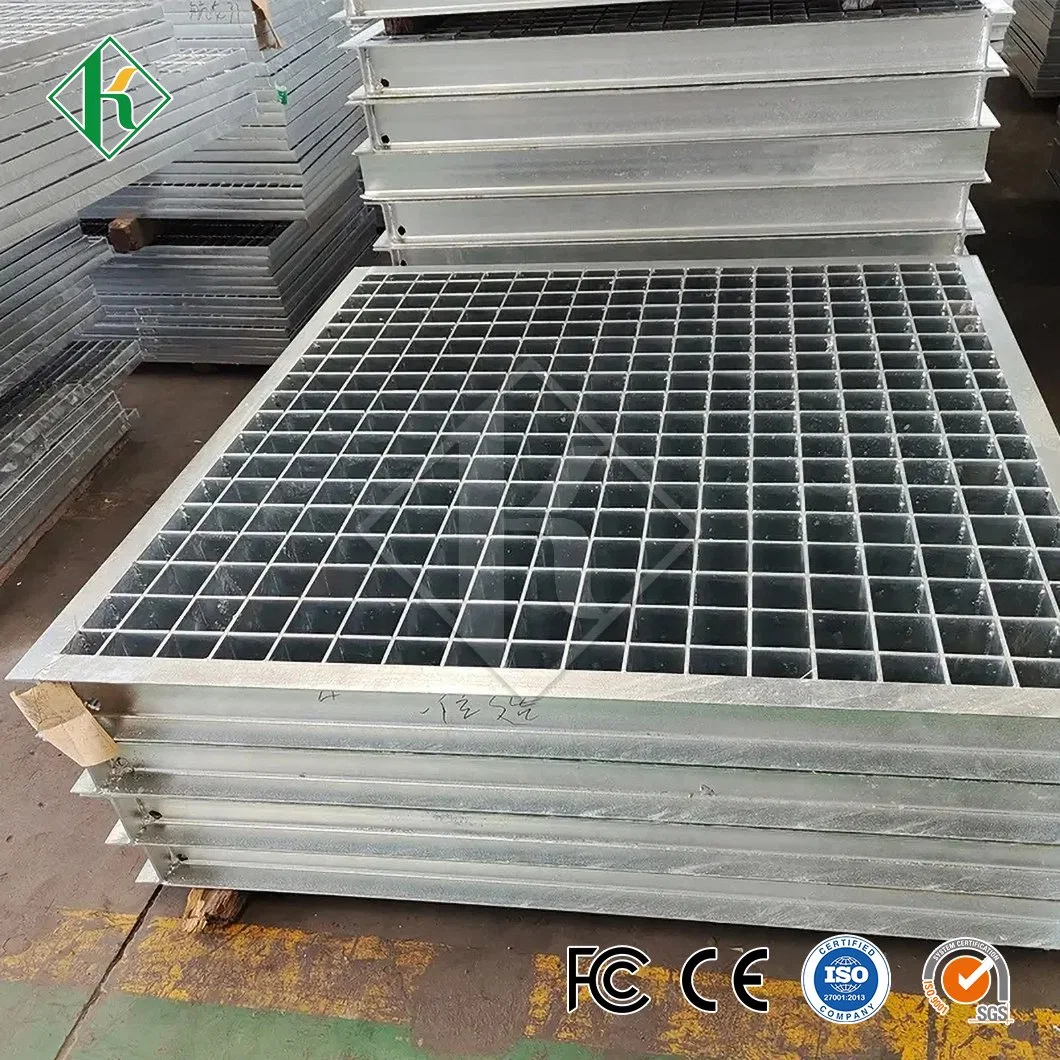 Kaiheng Platform Steel Grating Suppliers Trench Cover Plate China Trench Drain Steel Middle Slot Ditch Cover