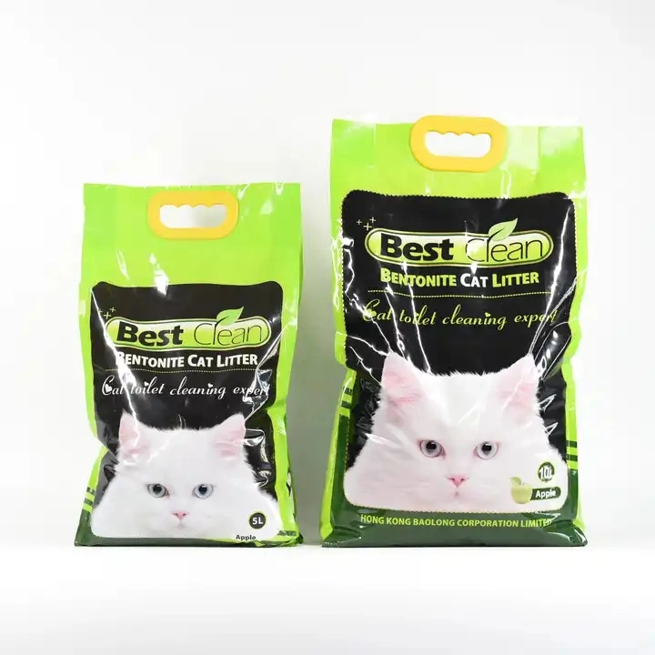 Wholesale/Supplier Customize Package Natural Bentonite Cat Sand Flushable Organic Bentonite Clay Kitty Cat Litter Fast Clumping Soluble Bentonite Cat Litter Factory