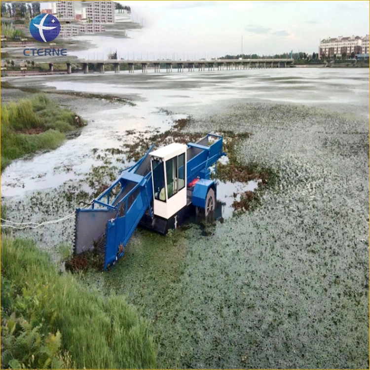 Water Weed Harvester River Trash Cleaning Machine Clean Floating Garbage Boat River Clean Machine