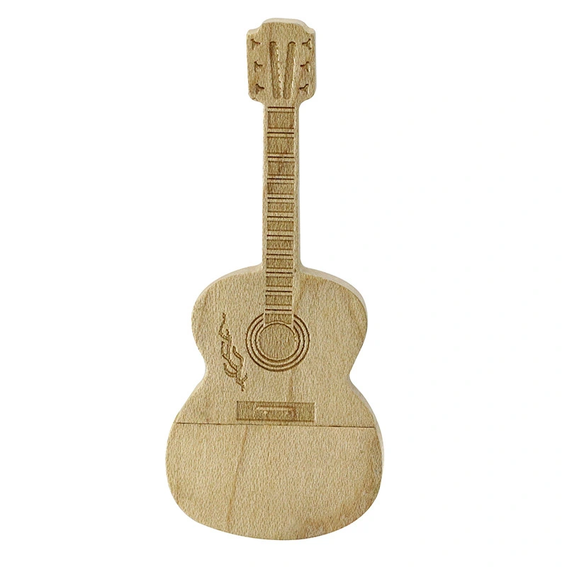 Guitar Shape USB Stick 8GB 16GB 32GB 64GB Wooden USB Memory Drive