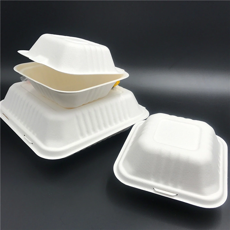 High quality/High cost performance  Custom Biodegradable Straw Pulp Donut Pastry Cake Packaging Food Container Eco Friendly Made in China