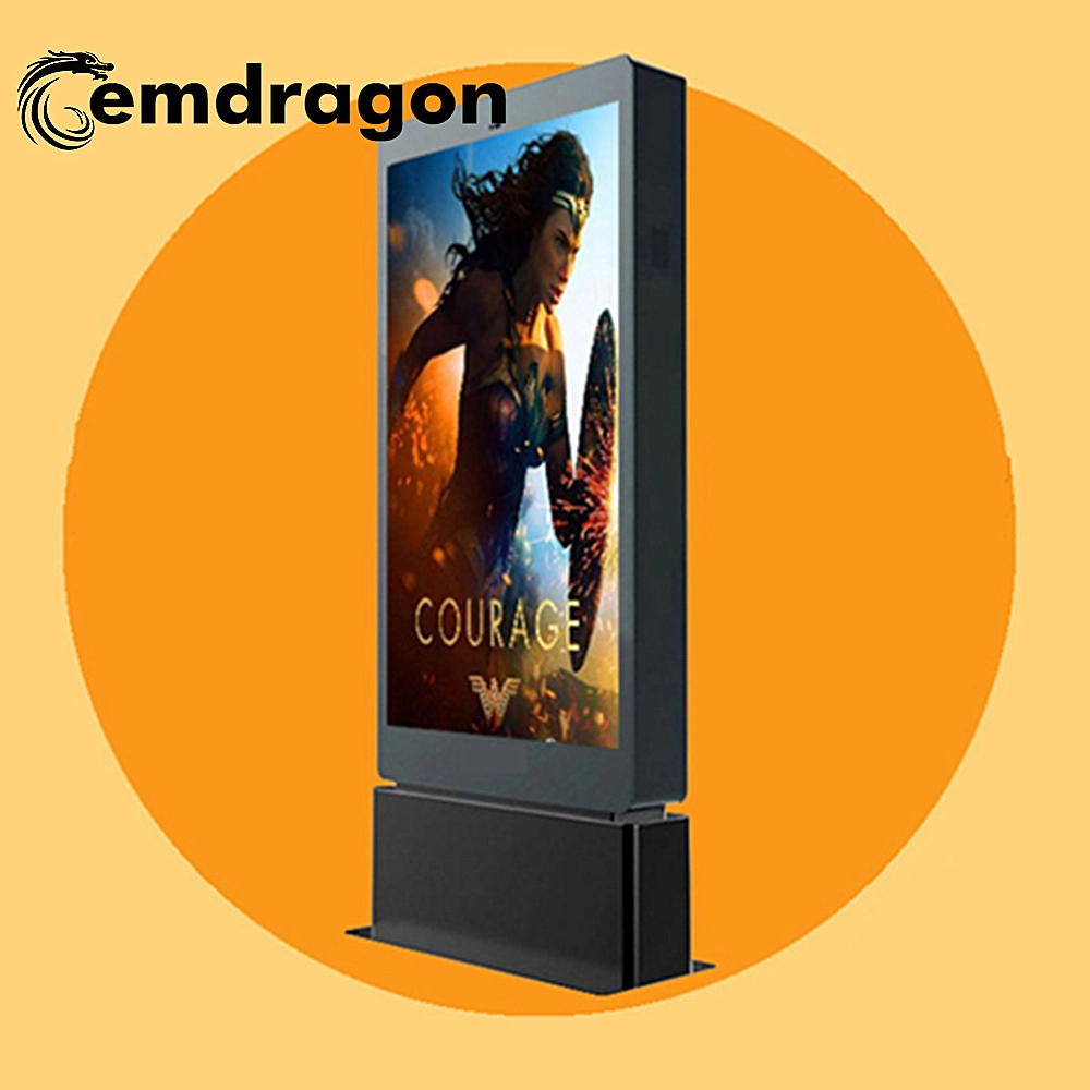 Outdoor Floor Standing Waterproof Ad Player 65 Inch Ad Player Floor Standing LED Advertising Banner Fast Food Kiosk Made in Guangdong LCD Digital Signage