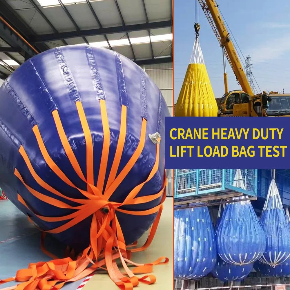 Grúa de Marina el levantamiento de pesas Test/Offshore/Rescate de la flotabilidad de rescate de elevación de soporte de almacenamiento de agua pesada bolsa con Peso personalizado