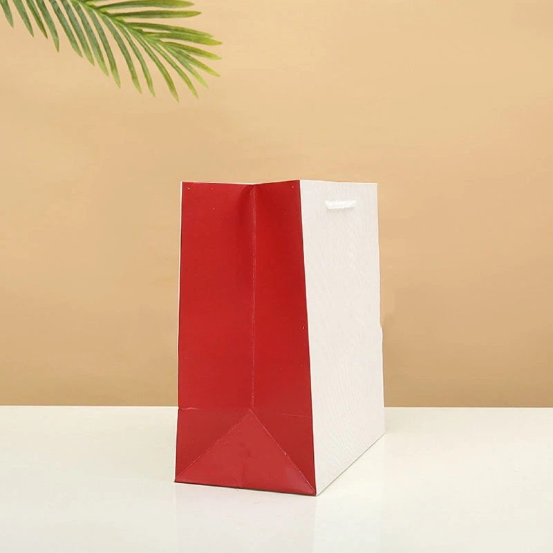 New Fashion Design White Ivory Board Paper Bag for Clothing High quality/High cost performance Cosmetic Paper Bag