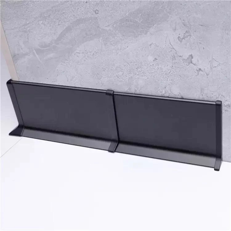 Diseño moderno material de construcción decoración la cocina de pared de aluminio de piso de perfiles de aluminio Rodapié