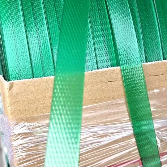 Manual and Machine Use Green Polyester Strapping Packaging Belt Pet Plastic Straps