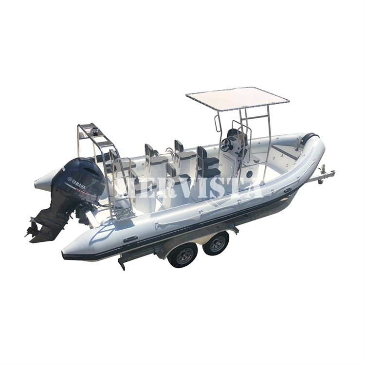 23FT Rib 700 CE Europe PVC/Hypalon/Orca Inflatable Patrol Rib Boat for Sale