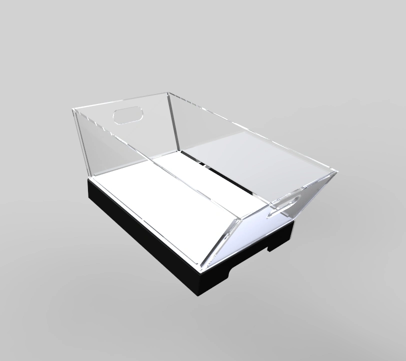 Customize Magnetic Clear Acrylic Art Display Box with Lid