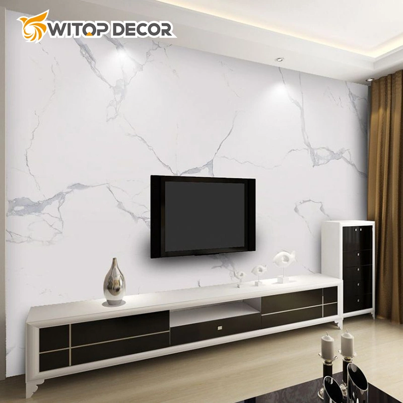 Wholesale/Supplier High Glossy Marble Substitute Solid PVC Plastic UV Board for Living Room