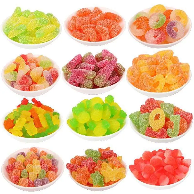 القصب السار الشوغار مغلف Jelly Gummy Candy