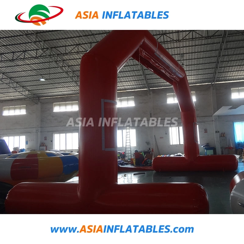 Air-Tight Inflatable Finish Line Floating on Water Arch for Water Sports Events, Start Finish Line Entrance Archway