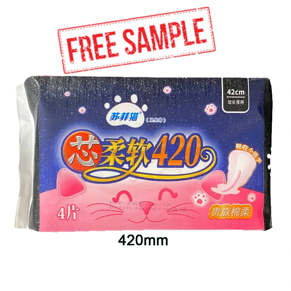 Free Sample Brand Name Anion Chip Women Pads Sanitary Pads Napkin Manufacturer in China