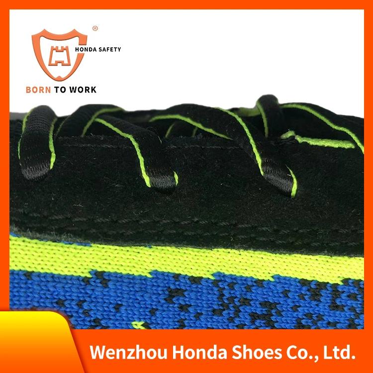Breathable Fly Knit Cloth Industrial Carbon Fiber Insole Light Weight Men Work Safety Shoes