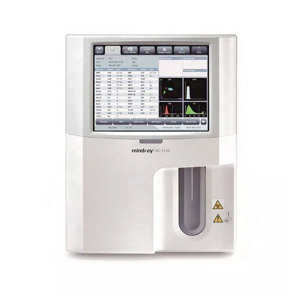Mindray BC-5150 Analizador sanguíneo de Hematología completamente automático sangre CBC de 5 partes Instrumento de prueba