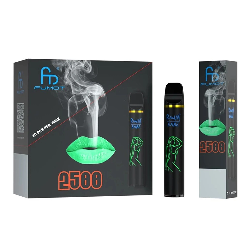 Venta caliente dispositivo Original Randm Babe 2500 inhalaciones de pluma de Vape desechables bobina de malla 8ml Pod 2500 inhalaciones E-cigarrillo